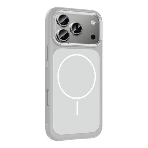 Apple iPhone 17 Pro Kılıf M-Safe Şarj Özellikli Metal Kamera Çerçeveli Redclick Sanremo Silikon Kapa