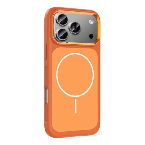 Apple iPhone 17 Pro Kılıf M-Safe Şarj Özellikli Metal Kamera Çerçeveli Redclick Sanremo Silikon Kapa