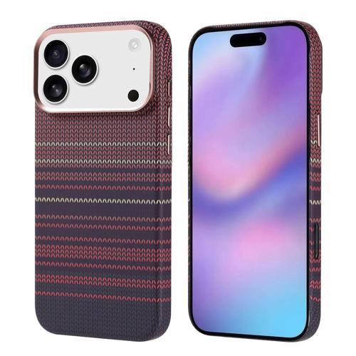 Apple iPhone 17 Pro Max Kılıf M-safe Şarj Özellikli Karbon Fiber Görünümlü Redclick Nekst Kapak