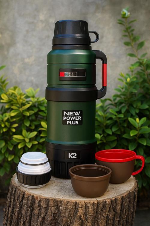 2.5 Lt Travel Pot Termos - 48 Saat Sıcak Soğuk Koruma | Kamp Termosu( Renk Dergisiklik Gösterebilir)