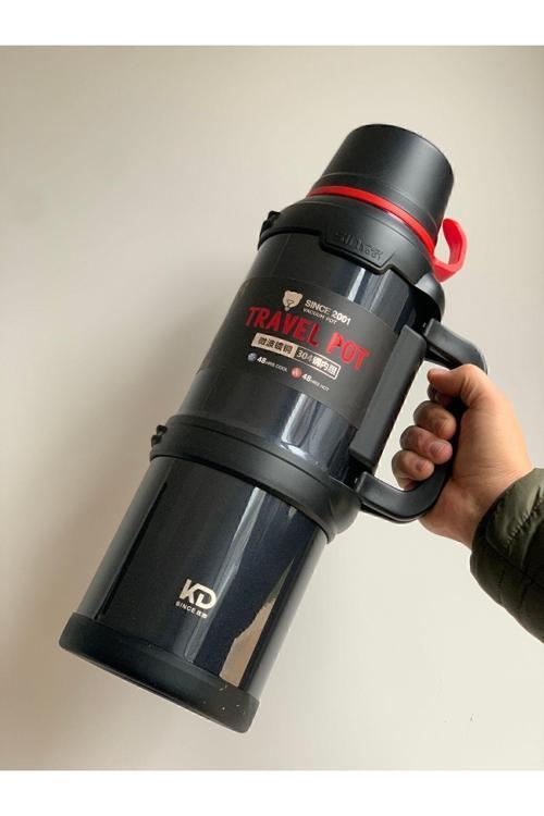 Termos 4 Litre Kamp Aile Boy Siyah