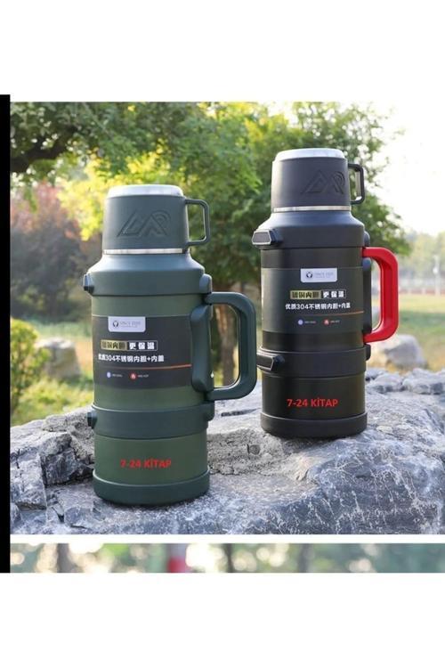 3,2 Litre 48 Saat Isı Koruma Kamp Aile Boy Paslanmaz Çelik Termos
