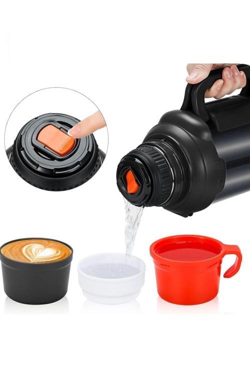 Paslanmaz Çelik 4 Litre Büyük Boy 48 Saate Kadar Yalıtımlı Termos