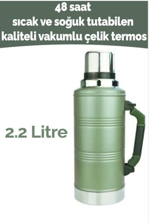 2.2 Litre Gint Termos 48 Saat Sıcaklık Garantili Vakumlu Paslanmaz Çelik Termos