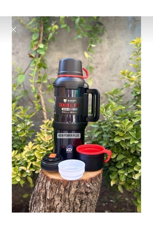 Travel Pot Paslanmaz Çelik Termos 4 Litre Dağcı-Kamp-Aile-Piknik Termsou