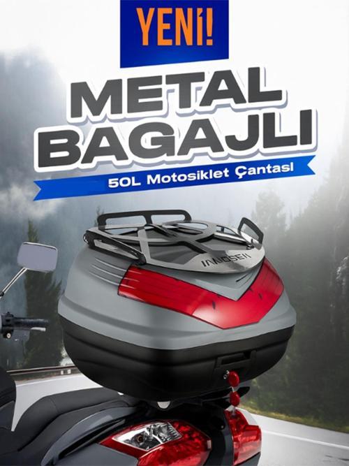 Wg50 Sırt Dayamalı Premium Metal Bagajlı Çanta Nardo Gri