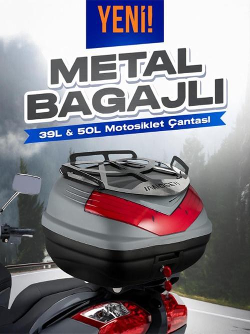 Wg39 Sırt Dayamalı Premium Metal Bagajlı Çanta Nardo Gri