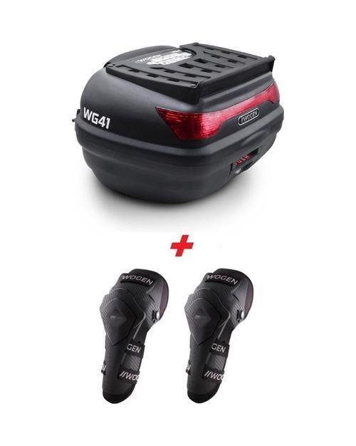 Wg41 Premium Arka Çanta 41 Litre Siyah + Karbon Dizlik He Siyah