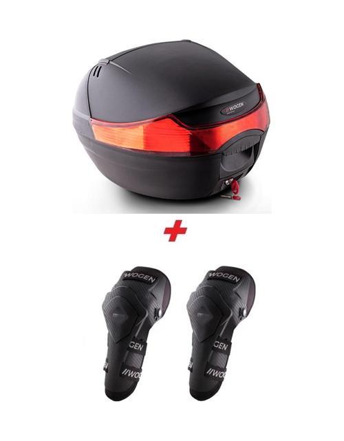 Wg33 Basic Arka Çanta Siyah + Karbon Dizlik  Siyah