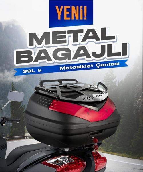 Wg39 Basic Metal Bagajlı Çanta Siyah + Bilyalı Kilit 25x1000 Mm Hediyeli Beyaz 