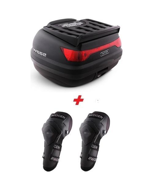 Wg52 Premium Arka Çanta 52 Litre Siyah + Karbon Dizlik He Siyah