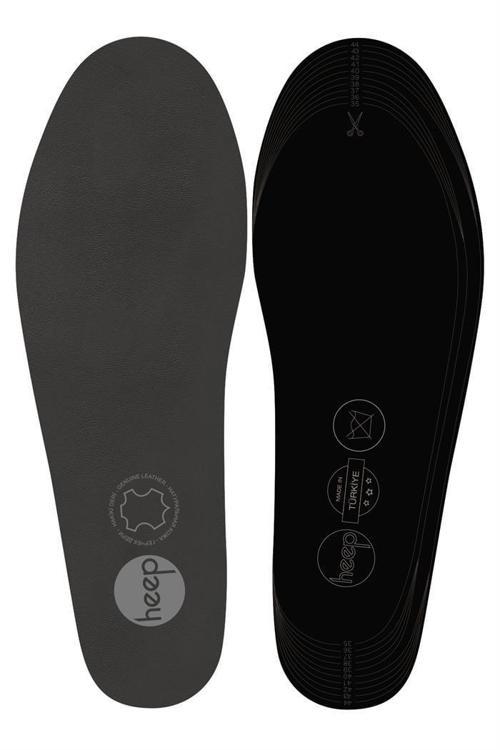 Hakiki Deri Ve Anatomik Gri 35-45 Numara Ayakkabı İç Tabanlığı