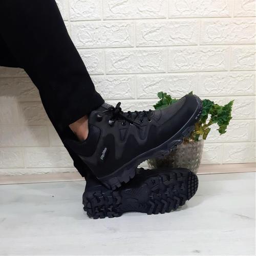 Siyah 0050 Fermuarlı Bağacaklı Kaymaz Erkek Bot