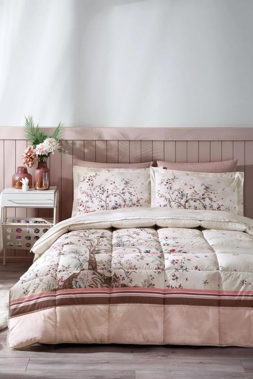 Albero In Fiore Uyku Set Çift Kisilik Bej