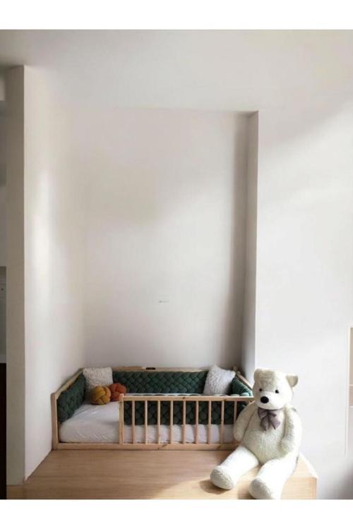 Montessori Ahşap Beşik Karyola