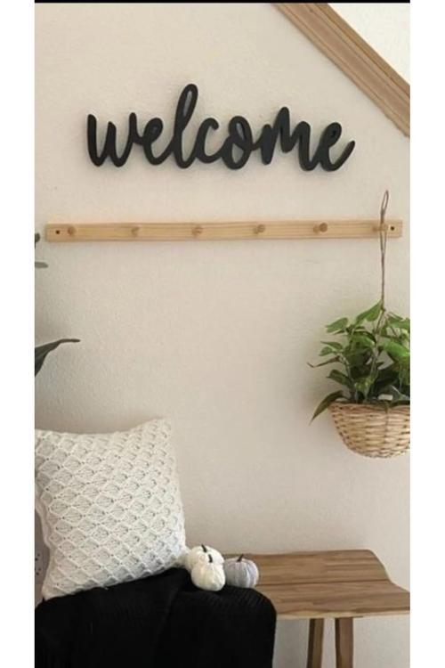 Ahşap Dekoratıf Askılık Duvar Askılığı Ahşap Askılık