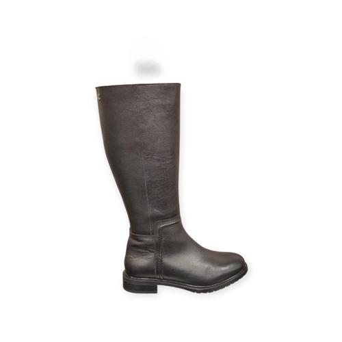 20717K DÜZ TOPUK KLASİK DERİ KADIN ÇİZME