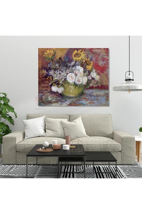 Kanvas Tablo Van Gogh Tablosu Ev Ofis Dekoru Van-Gogh-95 Klasik Duvar Tablosu