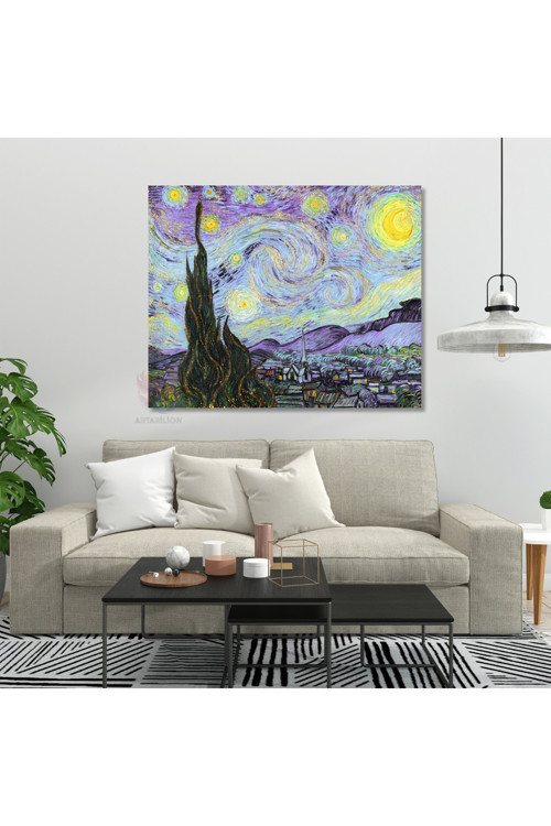 Kanvas Tablo Van Gogh Tablosu Ev Ofis Dekoru Van-Gogh-78 Klasik Duvar Tablosu