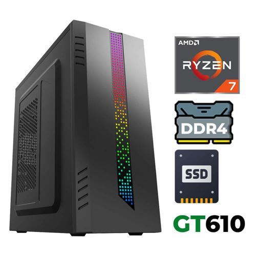 Xsr1216 Ryzen 7 5700X 32GB Ram 2TB M.2 nvmE SSD 2GB GT610 Ultra Performanslı Ofis Bilgisayarı