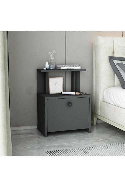 Lora Kapaklı Raflı Komidin