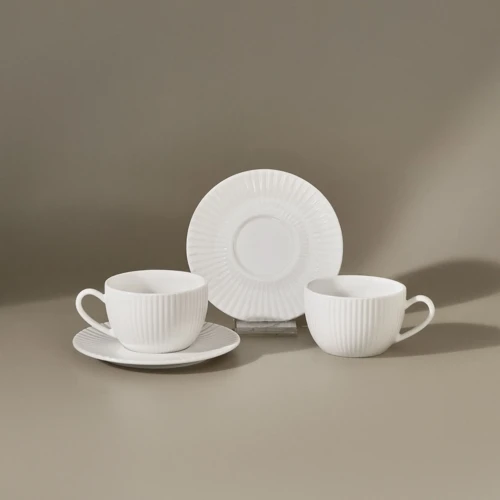 Seashell 2 Kişilik Espresso ve Kahve Fincan Takımı 100 ml