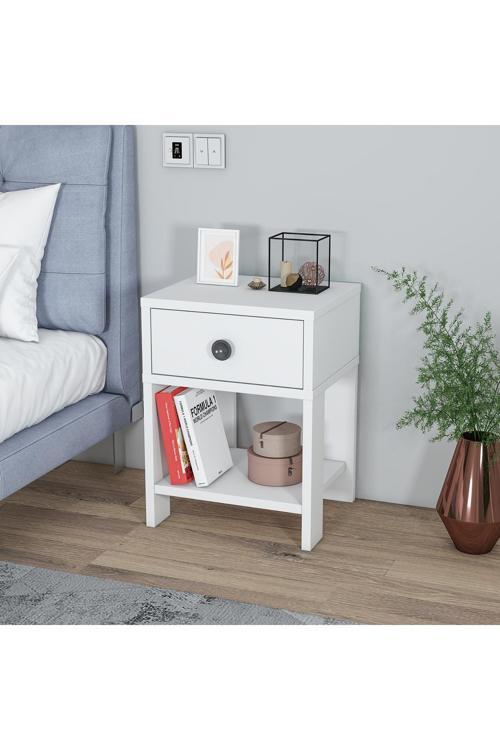 Senay Çekmeceli Raflı Komodin