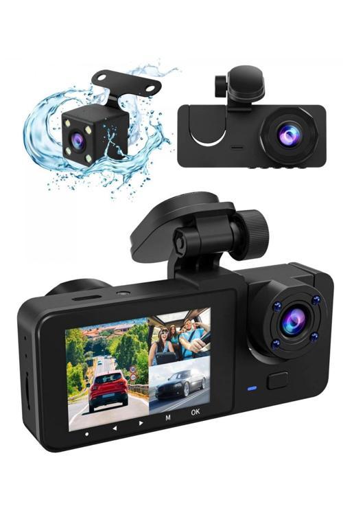 Blackbird Y15 Çift Lensli Full HD 1080P Araç İçi Kamera DVR 170 Geniş Açı G-Sensör, Döngü Kaydı, Gec