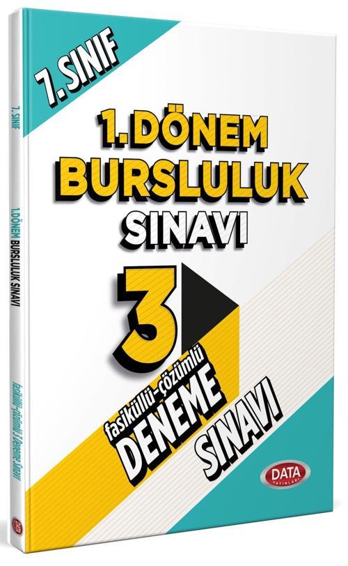 Data Yayınları 7. Sınıf 1.Dönem Bursluluk 3 Çözümlü Deneme