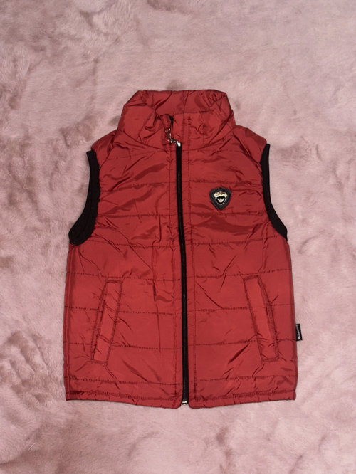 3-8 yaş cepli şişme yelek erken çocuk bordo