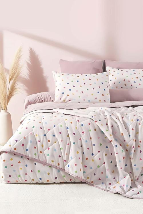 Bonny Çift Kişilik Nevresimli Pike Takımı - 7 Parça Çeyiz Seti