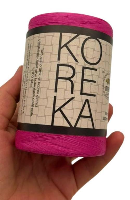 Koreka Rafya Fuşya  Renk