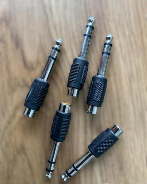 5 Adet 6.35mm Çivi Gitar Jak Jack Stereo Plug - Dişi Rca Jack Adapter Tos Jak