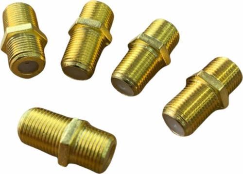 5 Adet Gold Uç F Ara F Ara Konnektör Dişi Dişi Birleştirici Uydu Anten Kablo Ekleme Aparatı 5 Adet