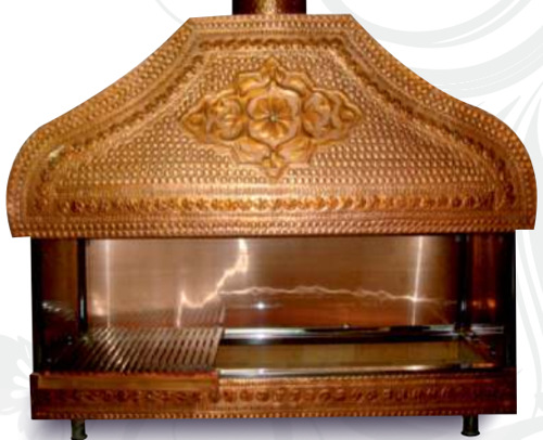 Bakır Izgara Kapalı 150 x 45 x 120 (cm)