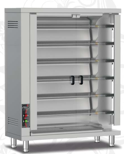 Radyanlı Piliç Çevirme Makinesi Doğalgazlı 36 Piliç