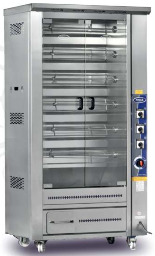 Dik Tip Piliç Çevirme Makinesi 30 piliç Elektrikli