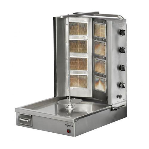 V Tipi Döner Makinesi Doğalgazlı 5 + 5 Radyanlı