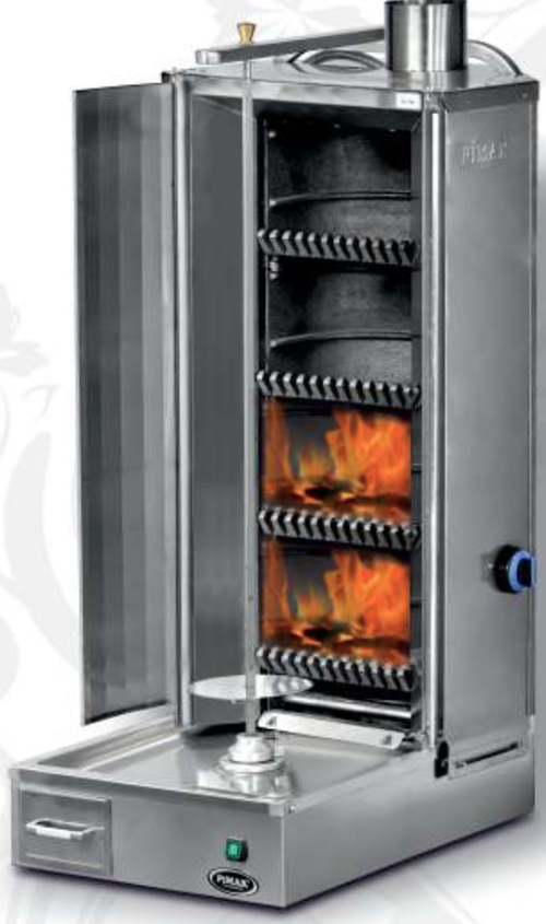 Lav Taşlı Döner Makinesi 4 Radyanlı Alttan Motorlu