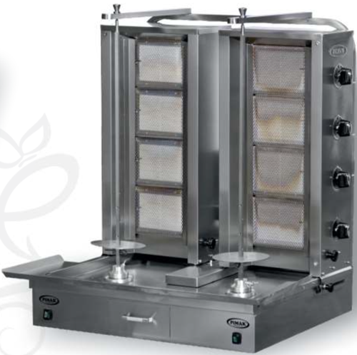 Tüplü Alt Çiftli Motorlu Döner Makinası 5 + 5 Gözlü