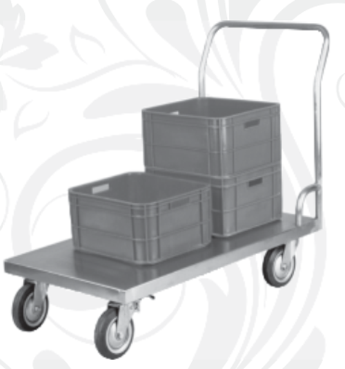 Servis ve Taşıma Arabası Platform Düz Ayaklı 80 x 60 x 20 (cm)