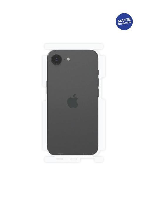 iPhone 16e Mat Arka ve Yan Koruyucu TPU Film