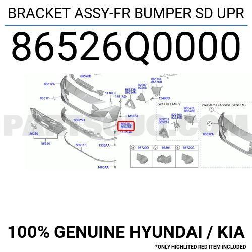 Hyundai i20 Bayon 2021 Sonrası Ön Sis Far Kapağı Sağ Oem No (86534Q0000)