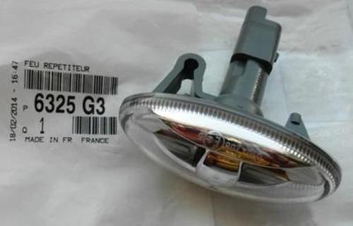 fiat doblo- 2024-2025 çamurluk sinyali seffaf sağ/sol aynı (adet) (duylu) (ampüllü) Oem No (6325G3)