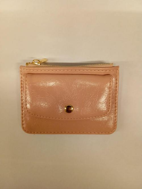 Plane Bej Kırışık Detay Bayan Kartlık