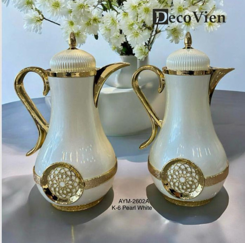 DecoVien İkili Cam İç Termos Seti Sedef & Gold
