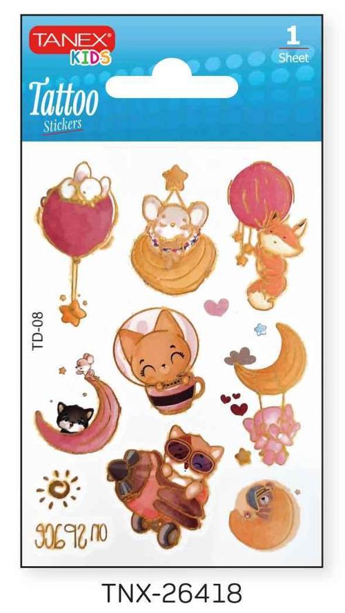 7,5x10,5mm Gezegen-Uzay Mini Tatoo TNX-26418