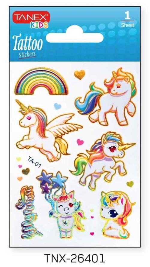 7,5x10,5mm Unicorn Mini Tatoo TNX-26401