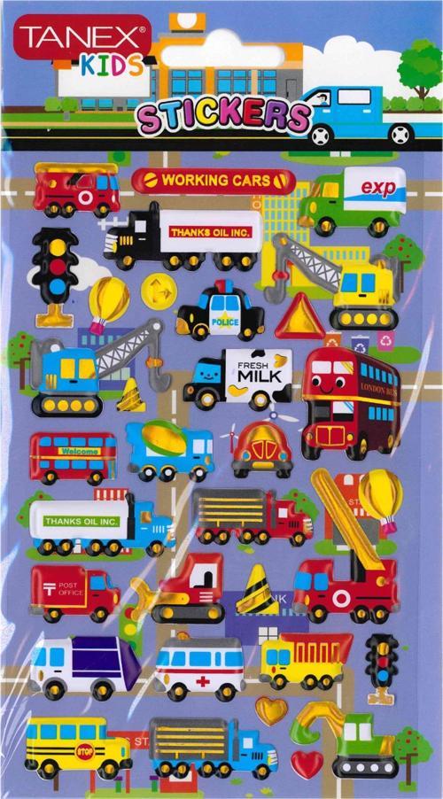 Ulaşım Araçları Serisi 3D Etiketi TNX-26155