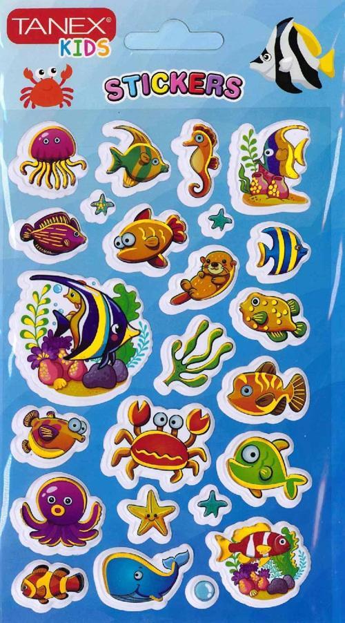 Deniz Canlıları Serisi 3D Etiketi TNX-26166